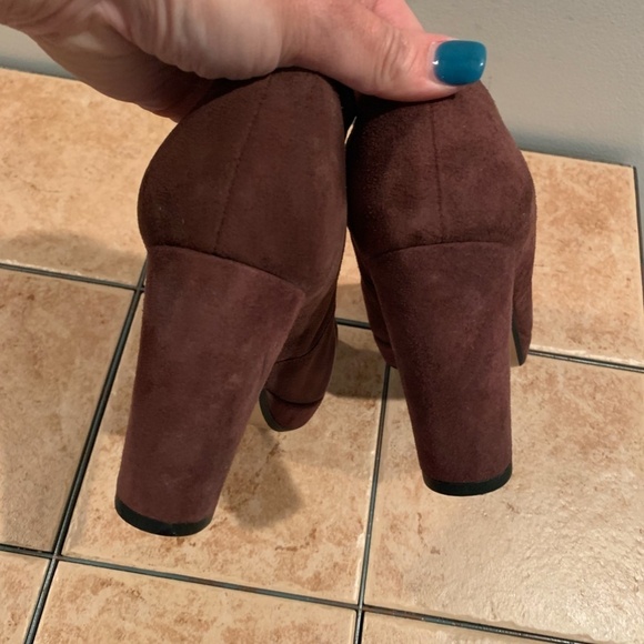 Clark Narrative Kendra Mix Suede Bootie in Aubergine size 7.5 - Picture 12 of 14